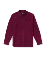 The Volcom Mens Zander Shirt in Wine