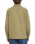 The Volcom Mens Servicestone Workshirt in Thyme