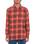 The Volcom Mens Caden Plaid Shirt in Bright Red