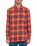 The Volcom Mens Caden Plaid Shirt in Bright Red