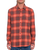 The Volcom Mens Caden Plaid Shirt in Bright Red