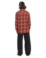 The Volcom Mens Caden Plaid Shirt in Bright Red