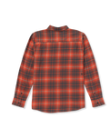 The Volcom Mens Caden Plaid Shirt in Bright Red