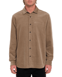 The Volcom Mens Zander Shirt in Teak