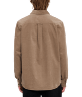 The Volcom Mens Zander Shirt in Teak