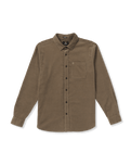 The Volcom Mens Zander Shirt in Teak