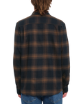 The Volcom Netastone Flannel Shirt in Dark Earth | Available at Anns Cottage