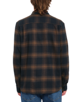 The Volcom Netastone Flannel Shirt in Dark Earth | Available at Anns Cottage