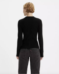 The Levi's® Womens Crewneck Rib Jumper in Caviar