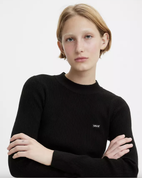 The Levi's® Womens Crewneck Rib Jumper in Caviar