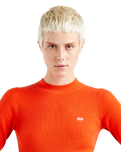 The Levi's® Womens Crewneck Rib Jumper in Orange