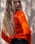 The Levi's® Womens Crewneck Rib Jumper in Orange