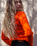 The Levi's® Womens Crewneck Rib Jumper in Orange