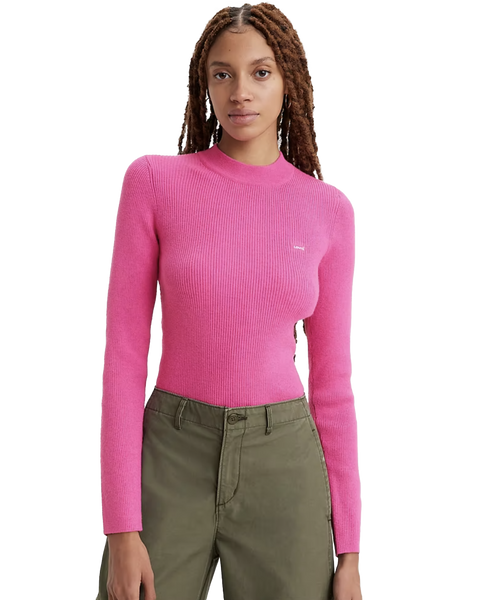 The Levi s Womens Crewneck Rib Jumper in Pink Anns Cottage Ann s Cottage