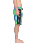 The Volcom Mens Lido Iconic Boardshorts in Electric Green