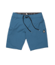 The Volcom Mens Lido Solid Boardshorts in Aged Indigo