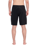 The Volcom Mens Lido Solid Boardshorts in Black