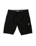 The Volcom Mens Lido Solid Boardshorts in Black