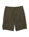 The Volcom Mens Grande Barracks Walkshorts in Wintermoss