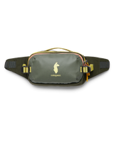 The Cotopaxi Allpa X 1.5L Bumbag in Fatigue & Woods