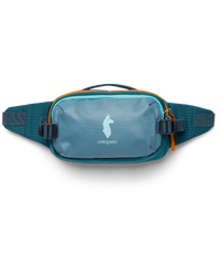 The Cotopaxi Allpa X 1.5L Bumbag in Blue Spruce & Abyss