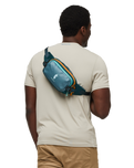 The Cotopaxi Allpa X 1.5L Bumbag in Blue Spruce & Abyss