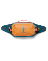 The Cotopaxi Allpa X 1.5L Bumbag in Tamarindo & Abyss