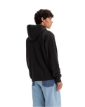 The Levi's® Mens Skate Hoodie in Chenille Patch Black Grey