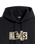 The Levi's® Mens Skate Hoodie in Chenille Patch Black Grey