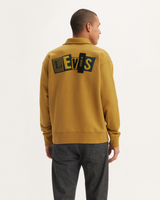 The Levi's® Mens Skate New 1/4 Zip Sweatshirt in Dried Tobacco