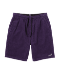 The Volcom Mens Outer Spaced Walkshorts in Deep Purple