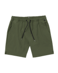 The Volcom Mens Hoxstop Volley Shorts in Squadron Green