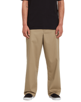 The Volcom Mens Loose Truck Chino Trousers in Khaki