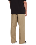 The Volcom Mens Loose Truck Chino Trousers in Khaki