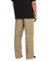 The Volcom Mens Loose Truck Chino Trousers in Khaki