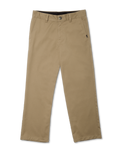 The Volcom Mens Loose Truck Chino Trousers in Khaki