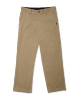 The Volcom Mens Loose Truck Chino Trousers in Khaki