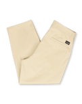 The Volcom Mens Pleated Loose Tapered Chinos in Almond