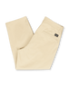 The Volcom Mens Pleated Loose Tapered Chinos in Almond