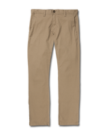 The Volcom Mens Frickin Modern Trousers in Khaki