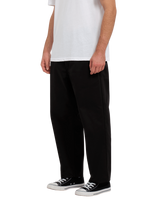 The Volcom Mens Briqlayer Pleat Trousers in Black