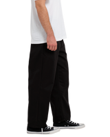 The Volcom Mens Briqlayer Pleat Trousers in Black