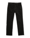 The Volcom Mens Solver 5 Pocket Cord Trousers in Stealth