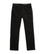 The Volcom Mens Solver 5 Pocket Cord Trousers in Stealth