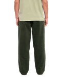 The Volcom Mens Frickin Loose Tapered Cord Trousers in Squadron Green