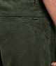 The Volcom Mens Frickin Loose Tapered Cord Trousers in Squadron Green