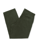 The Volcom Mens Frickin Loose Tapered Cord Trousers in Squadron Green