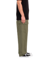 The Volcom Mens Billow Tapered Cargo Trousers in Wintermoss