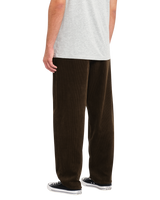 The Volcom Mens Freazy Loose Trousers in Dark Brown