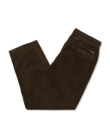 The Volcom Mens Freazy Loose Trousers in Dark Brown